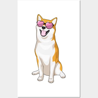 Shiba Inu Sunglasses Posters and Art